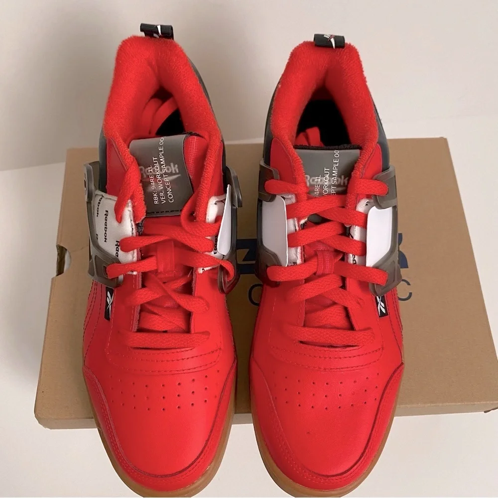 NWOT Reebok Workout‎ Plus ATI Radiant Red Sneakers US Size 7/EUR 39 Unisex